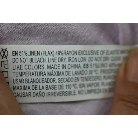 Forever 21 Lavender Maxi Button Up Dress-Linen Blend-Small - Picture 8 of 10